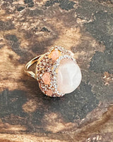 ANILLO BRILLANTE PIEDRA NUDE - Monica Ecco