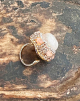 ANILLO BRILLANTE PIEDRA NUDE - Monica Ecco