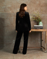 BLAZER VELVET NEGRO - Monica Ecco