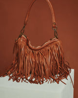 BOLSO PIEL FLECOS CUERO - Monica Ecco