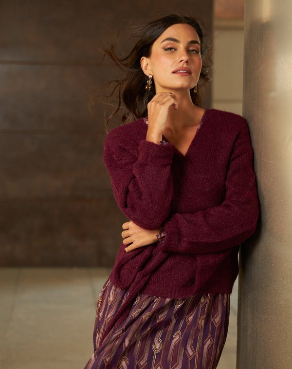CHAQUETA PUNTO SANDRA BURDEOS - Monica Ecco
