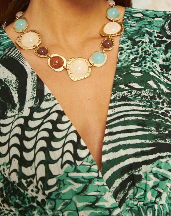 COLLAR CADENA COLORES - Monica Ecco