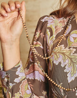 COLLAR LARGO CRISTAL COMBINADO TAUPE - Monica Ecco