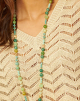 COLLAR LARGO CRISTAL VERDE - Monica Ecco