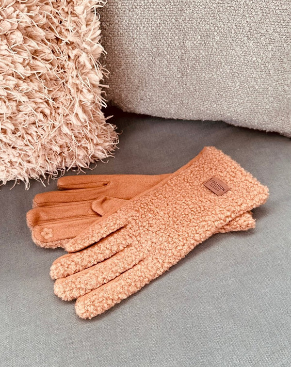 GUANTES LANA BORREGUITO - Monica Ecco