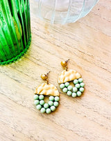 PENDIENTES BOLITAS JADE - Monica Ecco