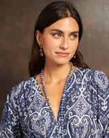 PENDIENTES CRISTAL COLGANTE AMBAR - Monica Ecco