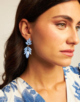 PENDIENTES CRISTAL PRECIOSO AZUL - Monica Ecco