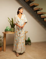 VESTIDO BOHO ESTAMPADO ABOTONADO - Monica Ecco