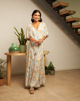 VESTIDO BOHO ESTAMPADO ABOTONADO - Monica Ecco