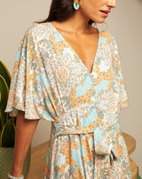 VESTIDO BOHO ESTAMPADO ABOTONADO - Monica Ecco