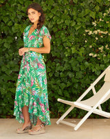 VESTIDO BOHO SALVAJE VERDE - Monica Ecco