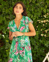 VESTIDO BOHO SALVAJE VERDE - Monica Ecco