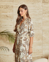 VESTIDO CRUZADO MAR - Monica Ecco