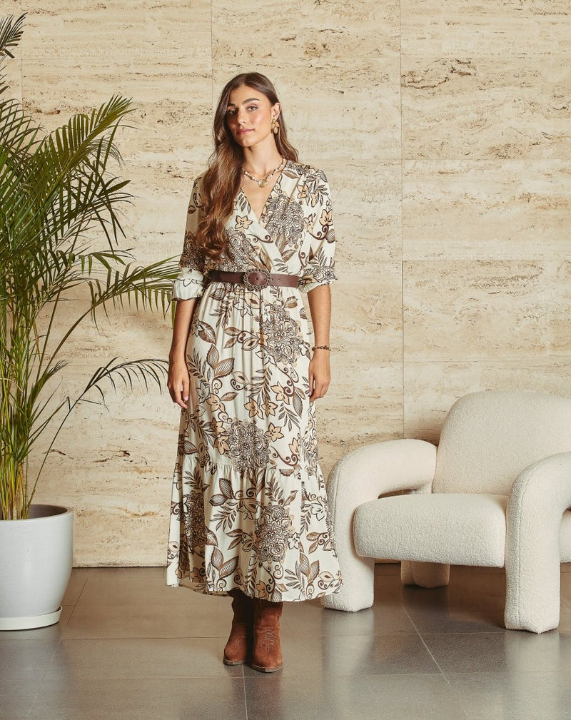 VESTIDO CRUZADO MAR - Monica Ecco