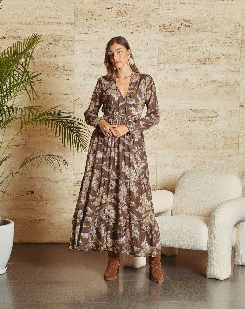 VESTIDO ESTAMPADO RAMONA - Monica Ecco
