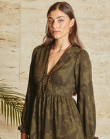 VESTIDO FLORES NURIA KAKHI - Monica Ecco