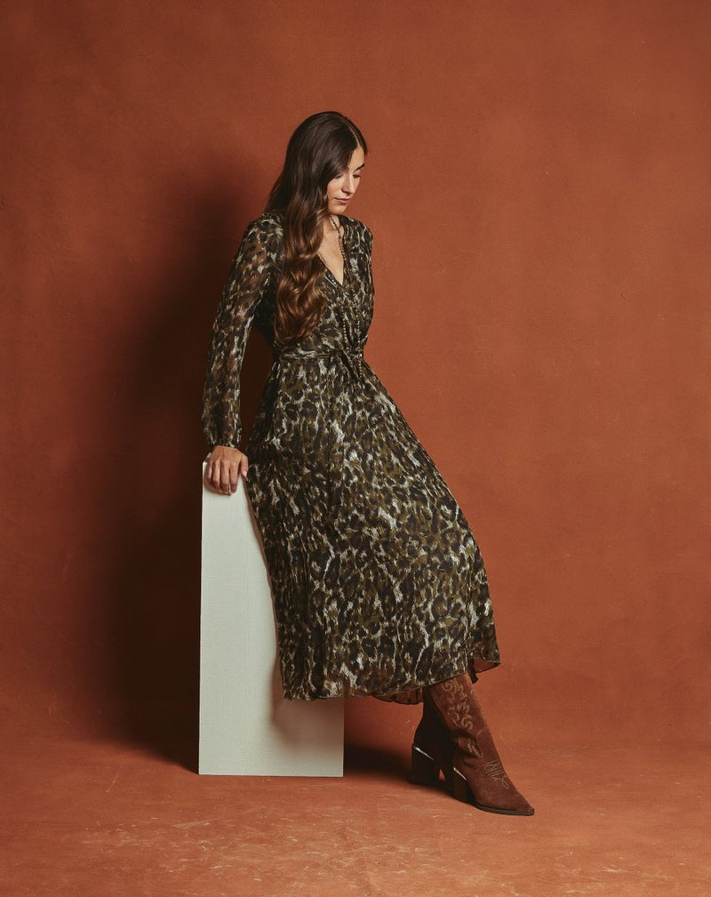 VESTIDO PRINT MOON MUSGO - Monica Ecco