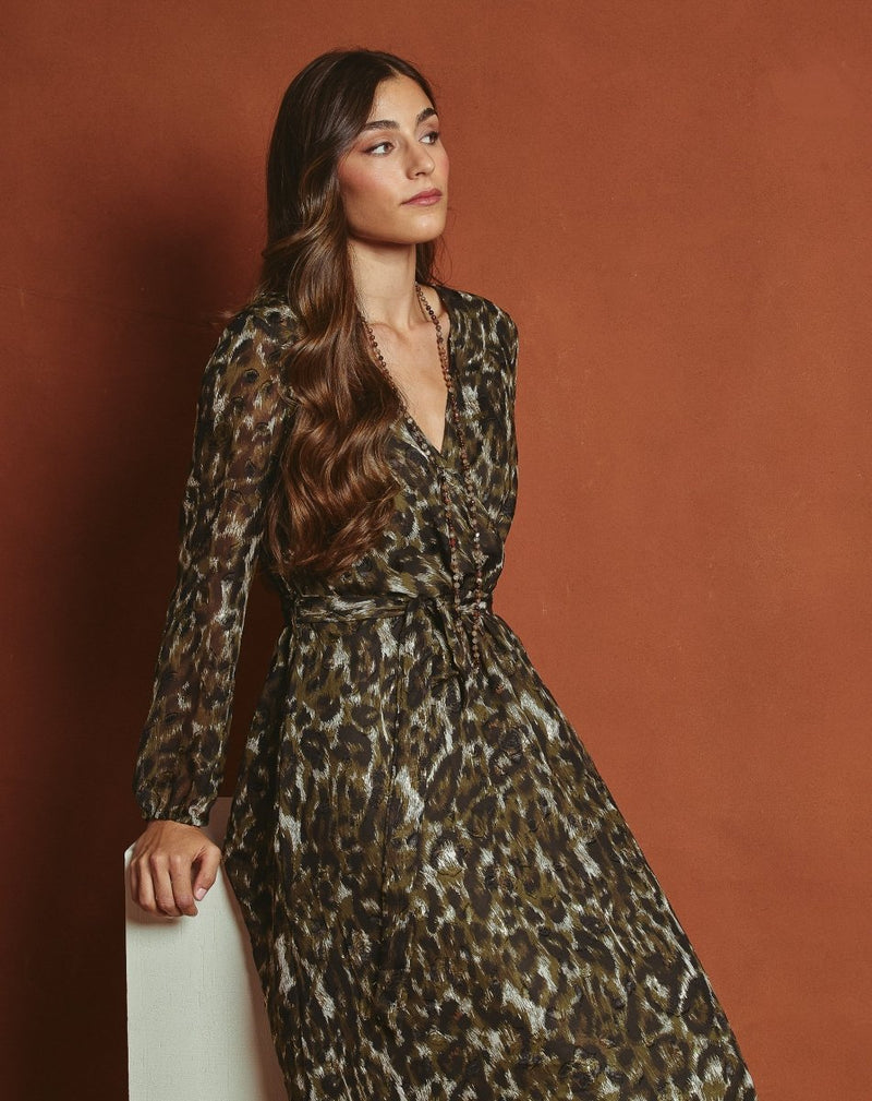 VESTIDO PRINT MOON MUSGO - Monica Ecco