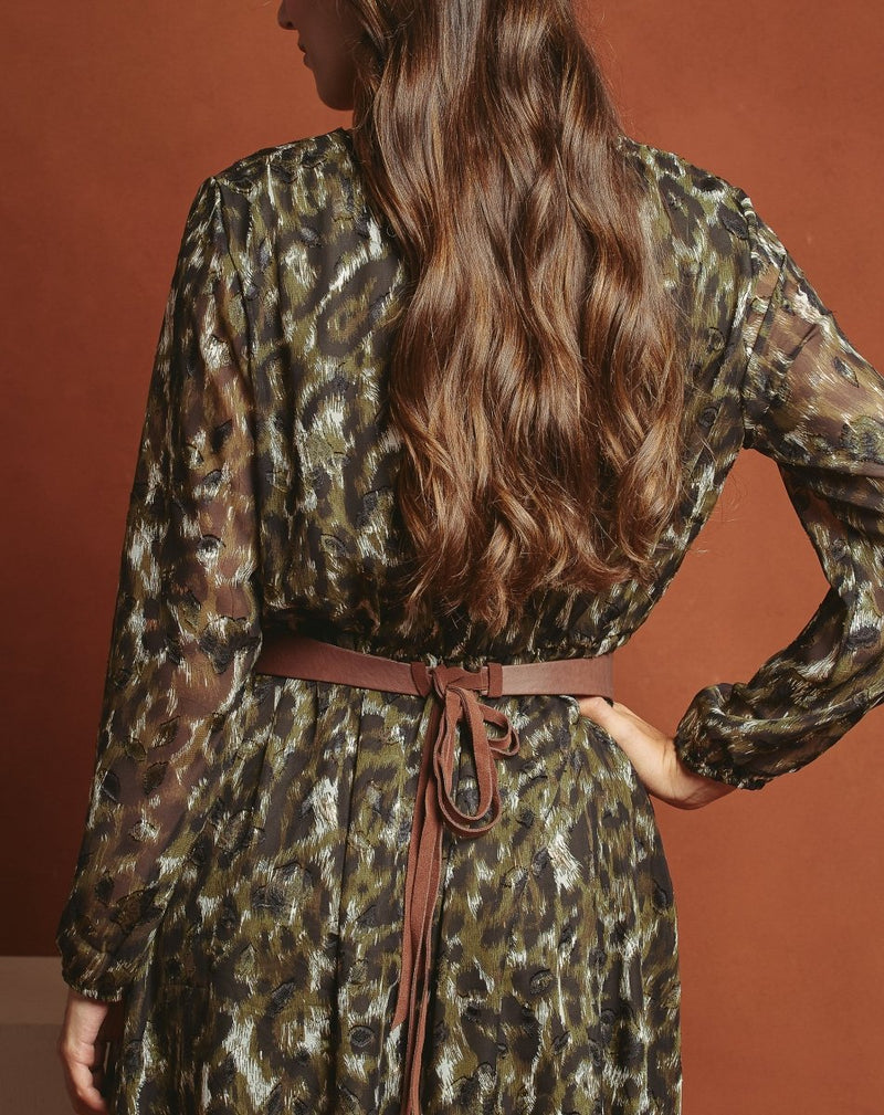 VESTIDO PRINT MOON MUSGO - Monica Ecco