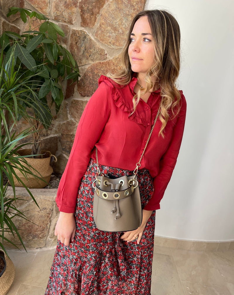 BOLSO SAQUITO ARANDELAS - Monica Ecco