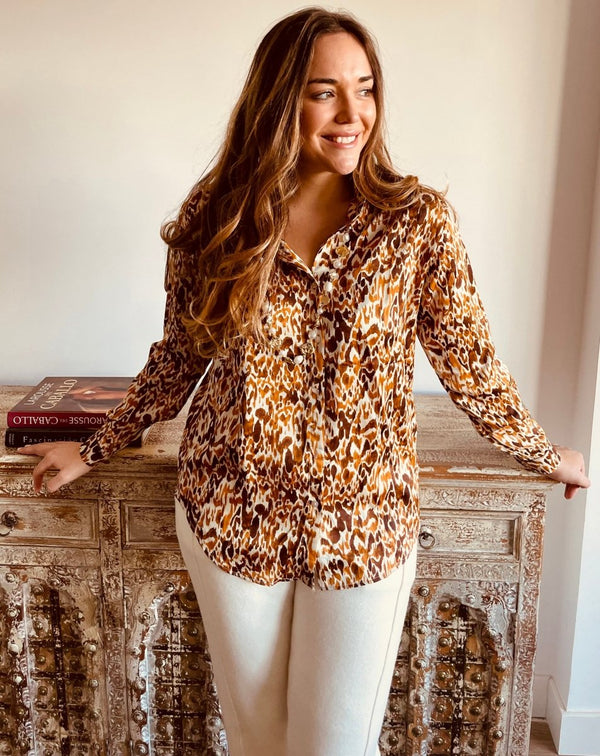 CAMISA PRINT ANIMAL - Monica Ecco